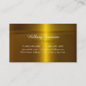 Gold Bow Gold Glitter Event Planner Visitekaartje (Achterkant)