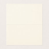 Gold Bow & Greenery Border Ivory Place Card Kaart (Binnenkant ongevouwen)