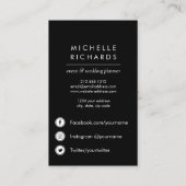 Gold Bow  | Icons voor professionele sociale media Visitekaartje (Achterkant)