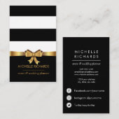 Gold Bow  | Icons voor professionele sociale media Visitekaartje (Voorkant / Achterkant)