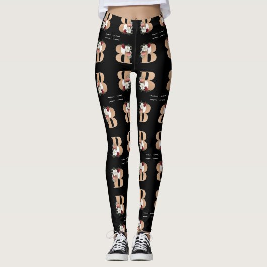 Gold Bow Leggins Leggings (Voorkant)