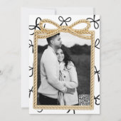 Gold Bow Lijst & Little Black Bows Vrijgezellenfee Kaart (Achterkant)