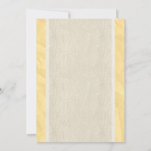 Gold  Bow & Linen Wedding Invitations Kaart (Achterkant)