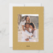  Gold Bow Merry Christmas 2 Foto Feestdagenkaart (Achterkant)