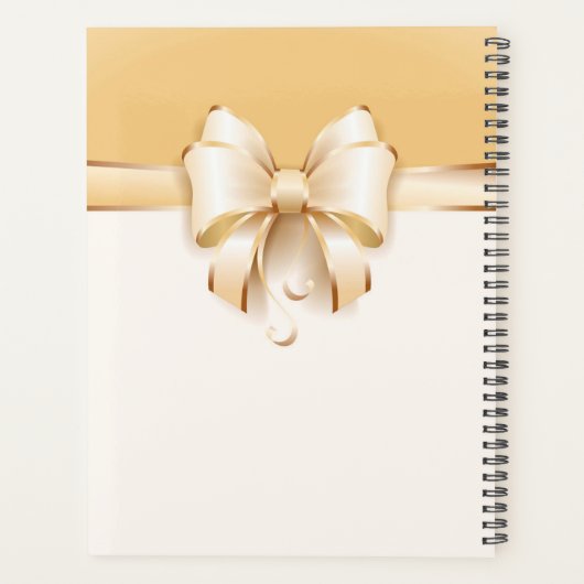 Gold Bow Planner (Achterkant)