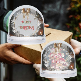 Gold Bow Snowflake Krans Klantwaardering Sneeuwbol