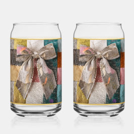 Gold Bow Soda Glass Blikvorm Glas