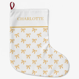 Gold Bows Keepsake Christmas Grote Kerstsok