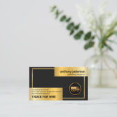 Gold Box Lijst Gold Truck Logistics Driver Visitekaartje (Staand voorkant)