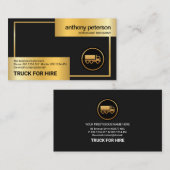 Gold Box Lijst Gold Truck Logistics Driver Visitekaartje (Voorkant / Achterkant)