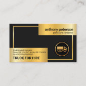Gold Box Lijst Gold Truck Logistics Driver Visitekaartje (Voorkant)