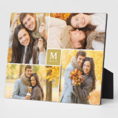 Gold Box Timeless Monogram Weduwfoto Easel Fotoplaat (Zijkant)