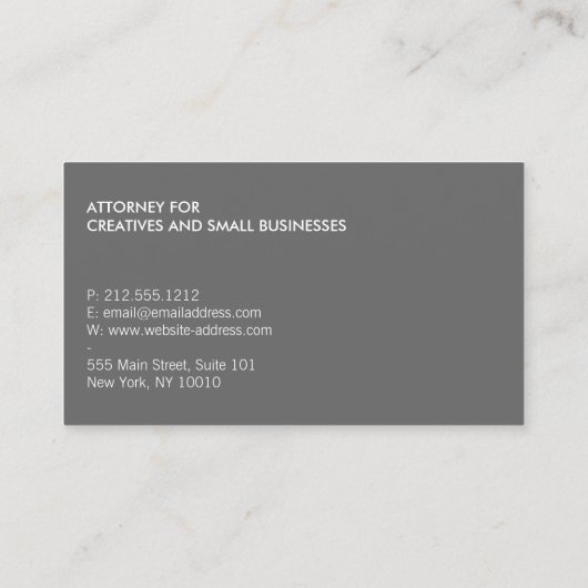 Gold Boxes Professioneel Elegant Visitekaartje (Achterkant)