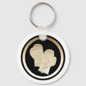 GOLD BOXING GLOVES SLEUTELHANGER (Voorkant)