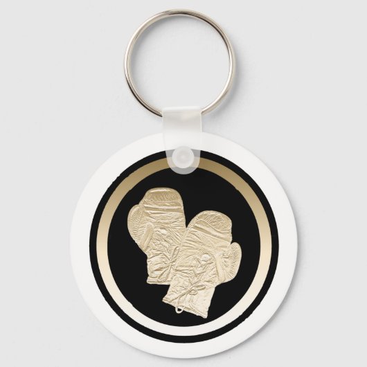 GOLD BOXING GLOVES SLEUTELHANGER (Voorkant)