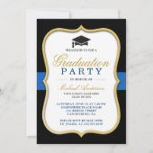 Gold Bracket Lijst Modern Graduation Party Kaart (Voorkant)