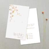 Gold Branch Handmade Earring Display Holder Visitekaartje