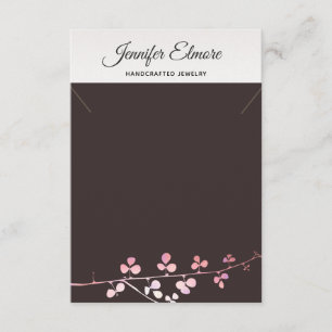 Gold Branch Ketting Bracelet Display Holder Informatiekaartje