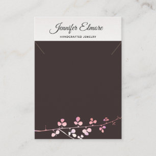 Gold Branch Ketting Bracelet Display Holder Informatiekaartje