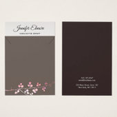 Gold Branch Ketting Bracelet Display Holder Visitekaartje (Voorkant /achterkant)