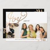 Gold Branches-ziekteverzekeringskaart Feestdagenkaart (Voorkant / Achterkant)