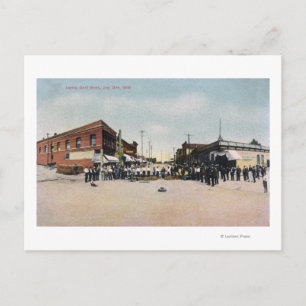 Gold Brick Laying SceneSnohomish, WA Briefkaart