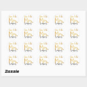 Gold Bridal Achternaam stickers (Vel)
