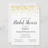 Gold Bridal Shower-uitnodiging - Gold Baby shower Kaart (Voorkant)