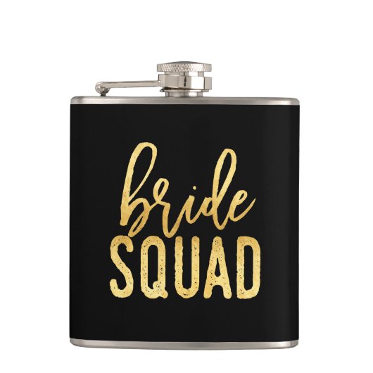 Gold Bride Squad Flask Heupfles (Voorkant)
