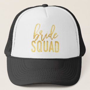 Gold Bride Squad Trucker Hat Trucker Pet