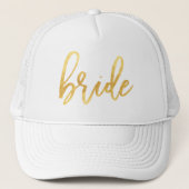 Gold Bride Trucker Hat Trucker Pet (Voorkant)