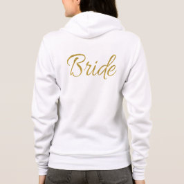 Gold Bride Typografie Hoodie
