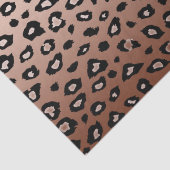 Gold Bronze Black Leopard Print Ombre Tissuepapier (Detail)