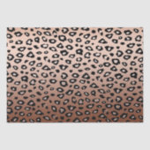 Gold Bronze Black Leopard Print Ombre Tissuepapier (Voorkant)