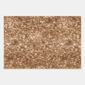 Gold Bronze Glitter Inpakpapier Vel (Voorkant 3)