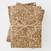 Gold Bronze Glitter Inpakpapier Vel (In situ)