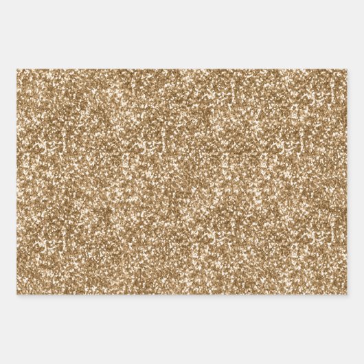 Gold Bronze Glitter Inpakpapier Vel (Voorkant)