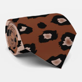 Gold Bronze Leopard Print Ombre Stropdas (Opgerold)