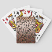 Gold Bronze Leopard Print Pokerkaarten (Achterkant)