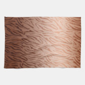 Gold Bronze Ombre Tiger print Theedoek (Horizontaal)
