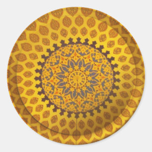 Gold Bronze Persian Motif sticker