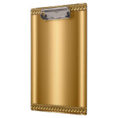 Gold Bronze Plaque Chain Bedrijfsnaam toevoegen Klembord (Links)