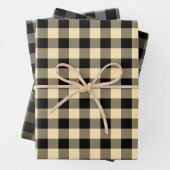 Gold Bronze Silver Buffalo Pset Holiday Inpakpapier Vel (In situ)