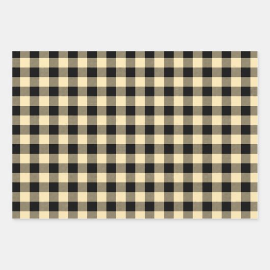 Gold Bronze Silver Buffalo Pset Holiday Inpakpapier Vel (Voorkant)