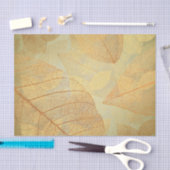 Gold Bronze Skeletbladeren Tissuepapier (Craft)