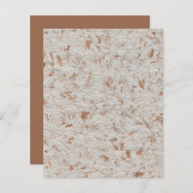 Gold Bronze White Handmade Texture Scrapbook Paper (Voorkant / Achterkant)
