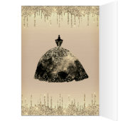 Gold Brown Glitter Sweet 16 uitnodiging van 16 sep (Binnen (Links))