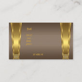 Gold Brown Jewel Company Visitekaartje (Achterkant)