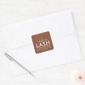 Gold & Brown Lash Tech Shampoo Sticker | Luxury  (Envelop)
