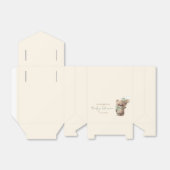 Gold Brown Sage Green Teddy Bear Baby Shower Bedankdoosjes (Uitgevouwen)